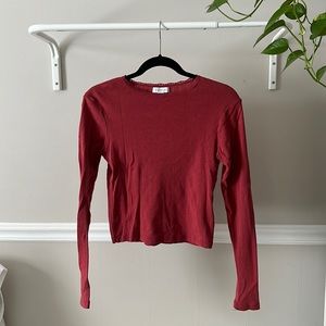 Topshop Cropped Shirt